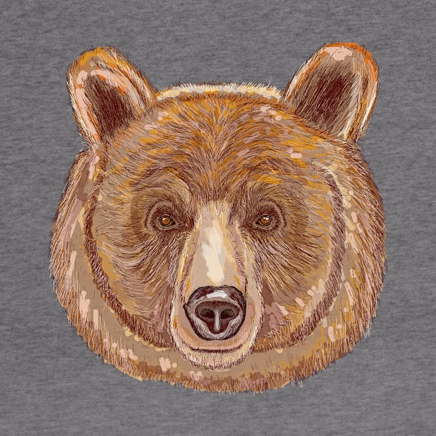 Brown Bear Stare by chrissyloo